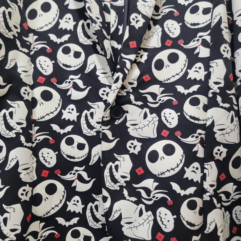 Disney Parks Nightmare Before Christmas Glow In Dark Jack Skellington Blazer LG - Picture 9 of 16